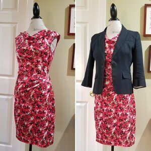 Ann Taylor Floral Print, Cap Sleeve Dress